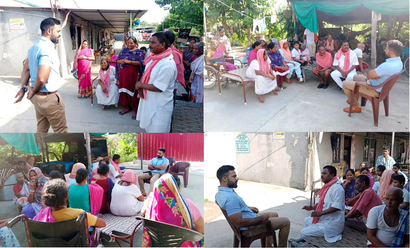 Deputy commissioner visited Leprosy Ashram Kotla Khurd , assured to upgrade facilities